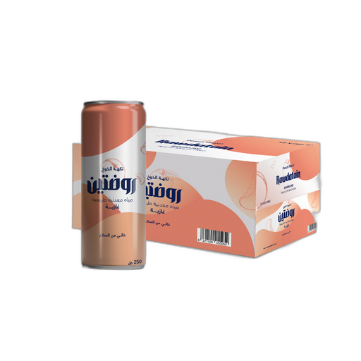 Rawdatain Sparkling Water - Peach Flavor 250 ML Pack 24
